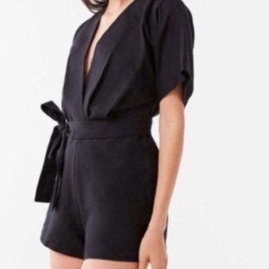 Urban Outfitters linen tie-waist romper